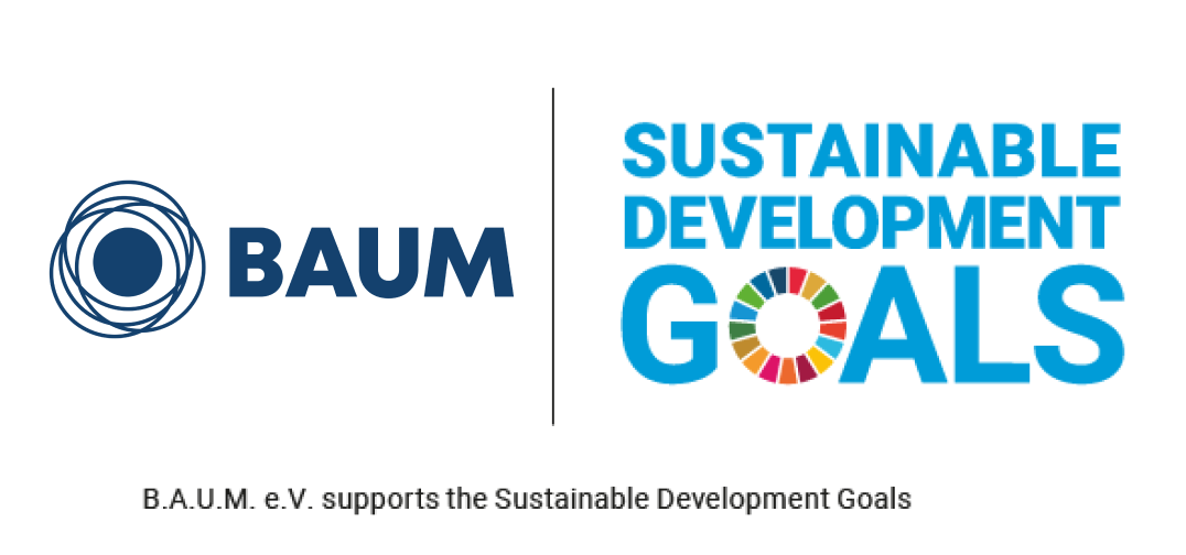 Baum logo with sustainble development logo